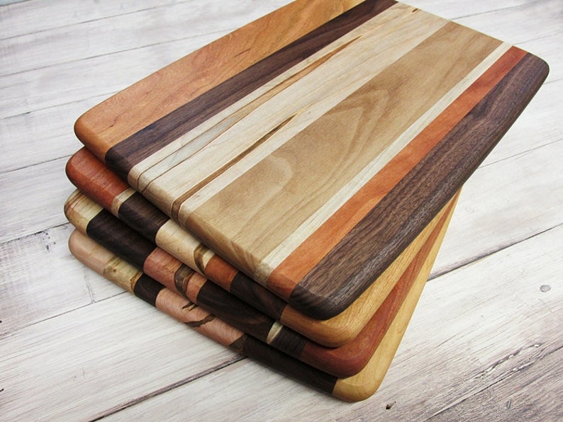 Wood Cutting Board, Walnut, Cherry & Ambrosia Maple Wood image 8