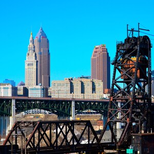 Cleveland Skyline and Nickel Plate Bridge