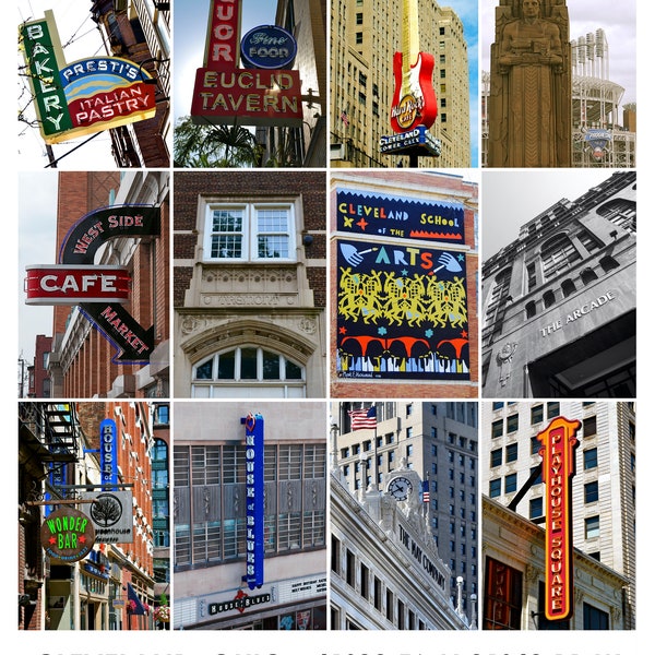 Signs of Cleveland  -  8x10 Photo