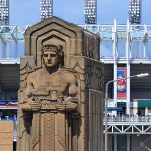 Lorain Carnegie Pylon - Progressive Field - 8x10
