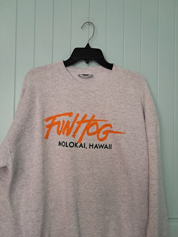 Fun Hog Molokai Crewneck Sweatshirt Sz XL Aloha Ha