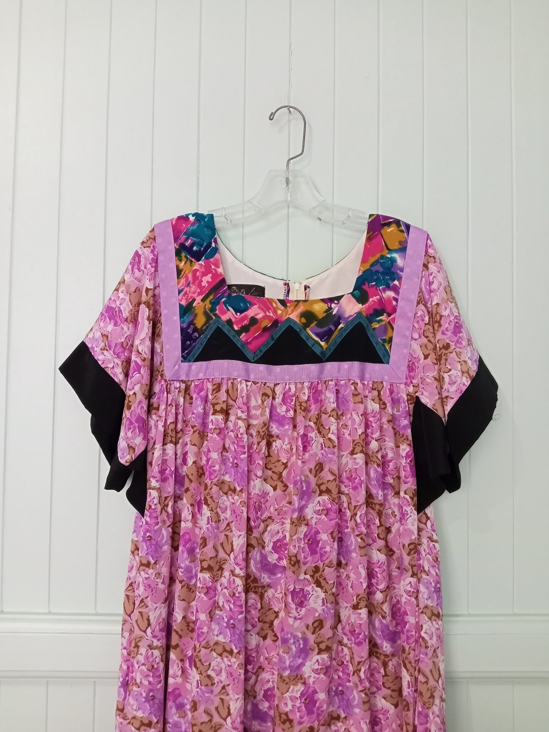 Lisa Maru Hawaii Hawaiian Aloha Dress Midi Muumuu Sz M Vintage Etsy