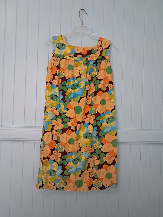 Mod Mini Muumuu Dress Sz S Aloha Hawaiian Vintage… - image 7