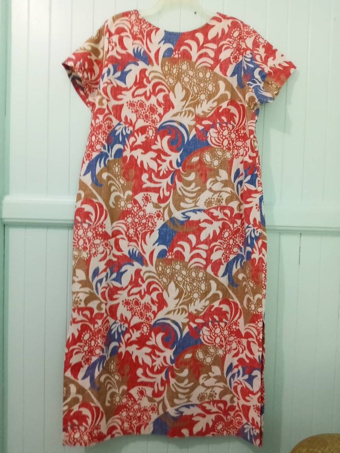 Vintage Reyn Spooner Hawaii Hawaiian Aloha Maxi Dress Muumuu | Etsy