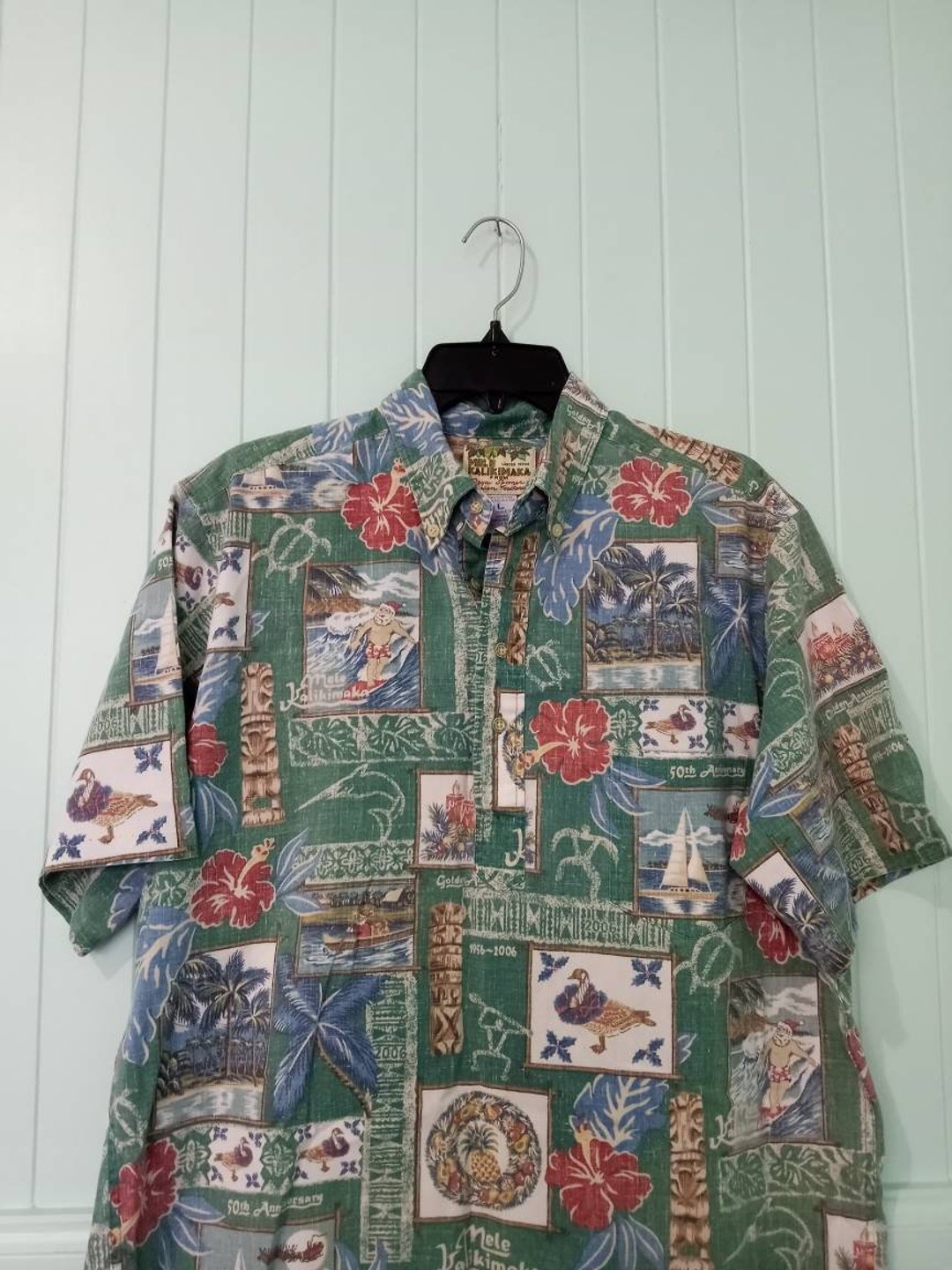 Vintage Reyn Spooner Hawaiian Aloha Shirt Sz L Pullover - Etsy