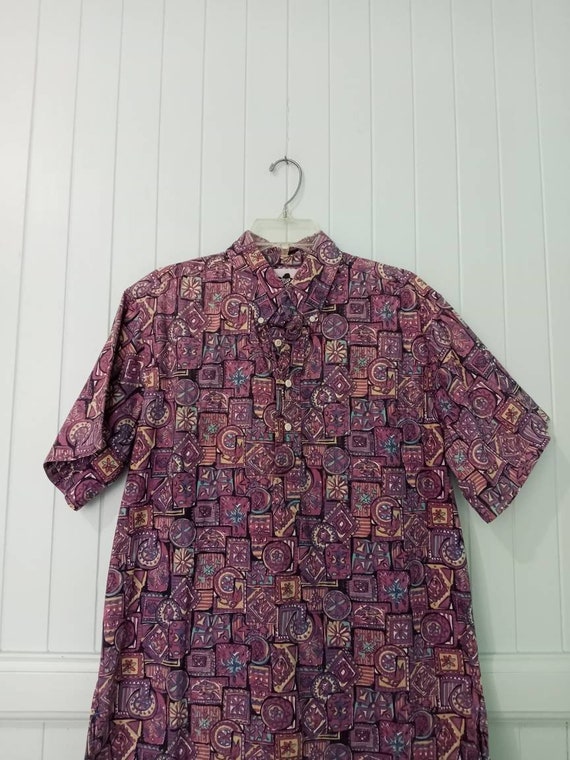 Mens Hilo Hattie Hawaiian Aloha Shirt L Pullover … - image 1