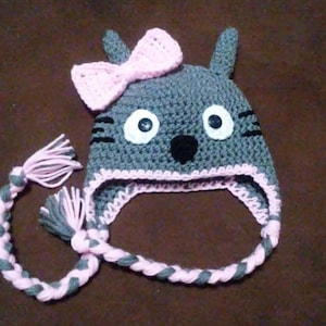 Totoro Crochet Hat, Crochet Hat, Hat, Crochet, Made to Order
