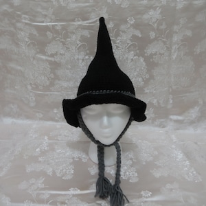 Crochet Wizard Hat, Halloween Costume Hat, Handmade Witch Hat,