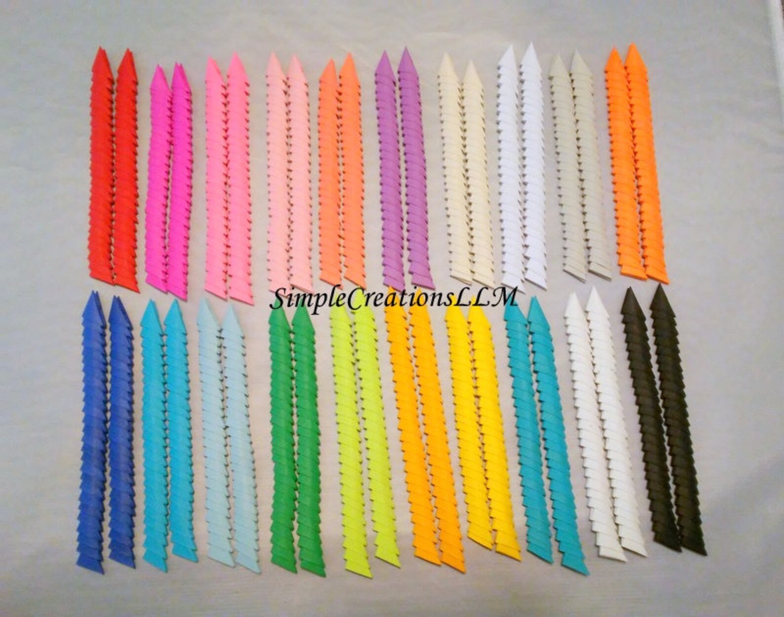 3D Origami/triangles Folded Triangles 250/per Order Made Etsy