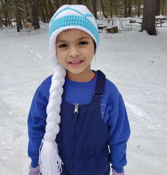 Crochet Hat, Elsa Hat, Frozen, Kids, Toddler, Made to Order