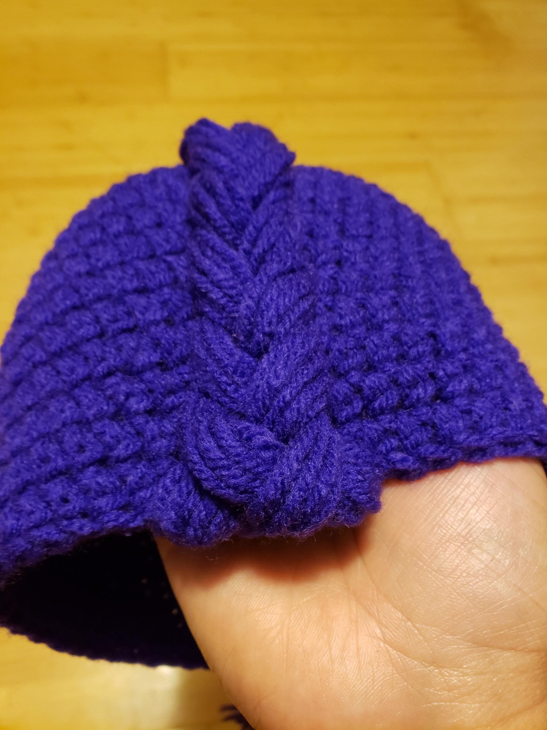 Handmade Purple Crochet Hat Crochet Bucket Hat - Purple – Yarn Stitch main image 2