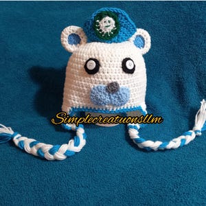 Octonaut Hat, Crochet hat, Captain Barnacle Hat, Handmade Hat, Handcraft Hat, Toddler, Infant, Made to order