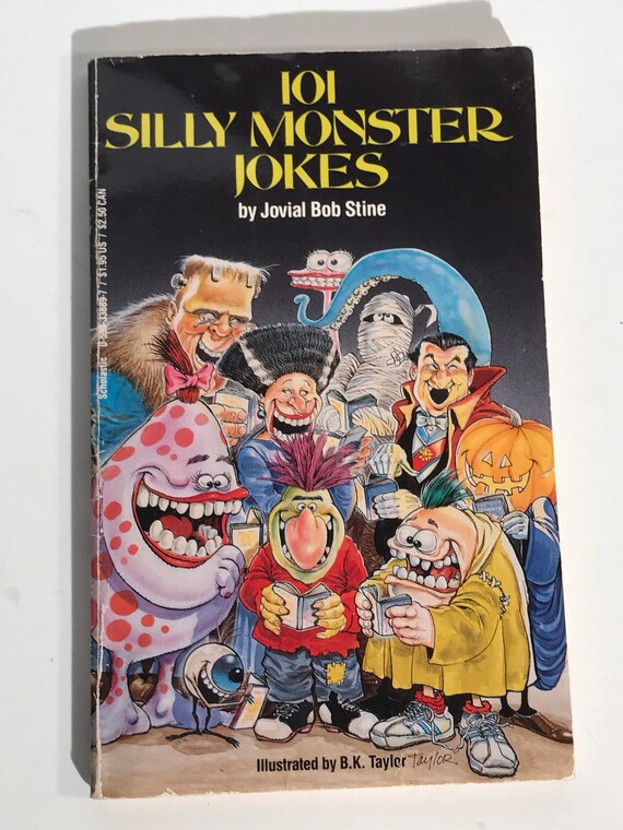 1986 101 Silly Monster Jokes By Jovial Bob Stine Paperback 095 - 