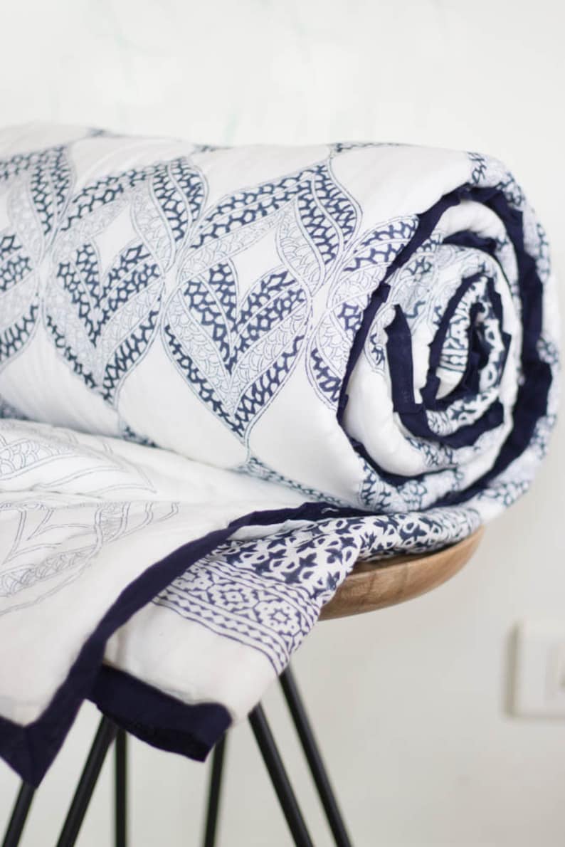 California King Comforter Indian Bedspread King Nautical Etsy