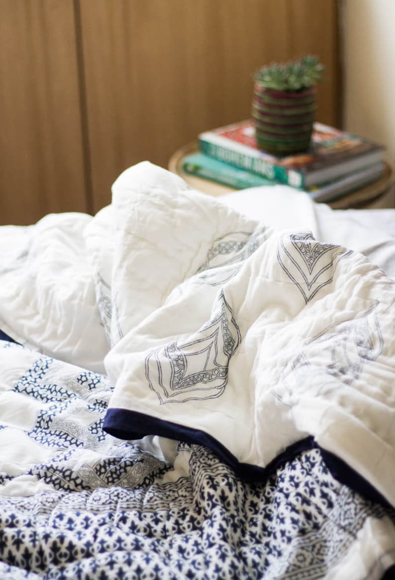 California King Comforter Indian Bedspread King Nautical Etsy