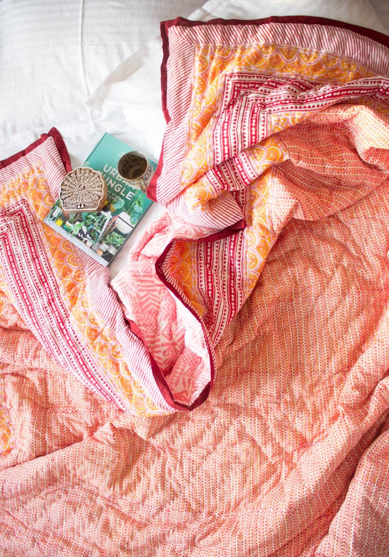 California King Blanket Kantha Quilt King King Quilt for Etsy