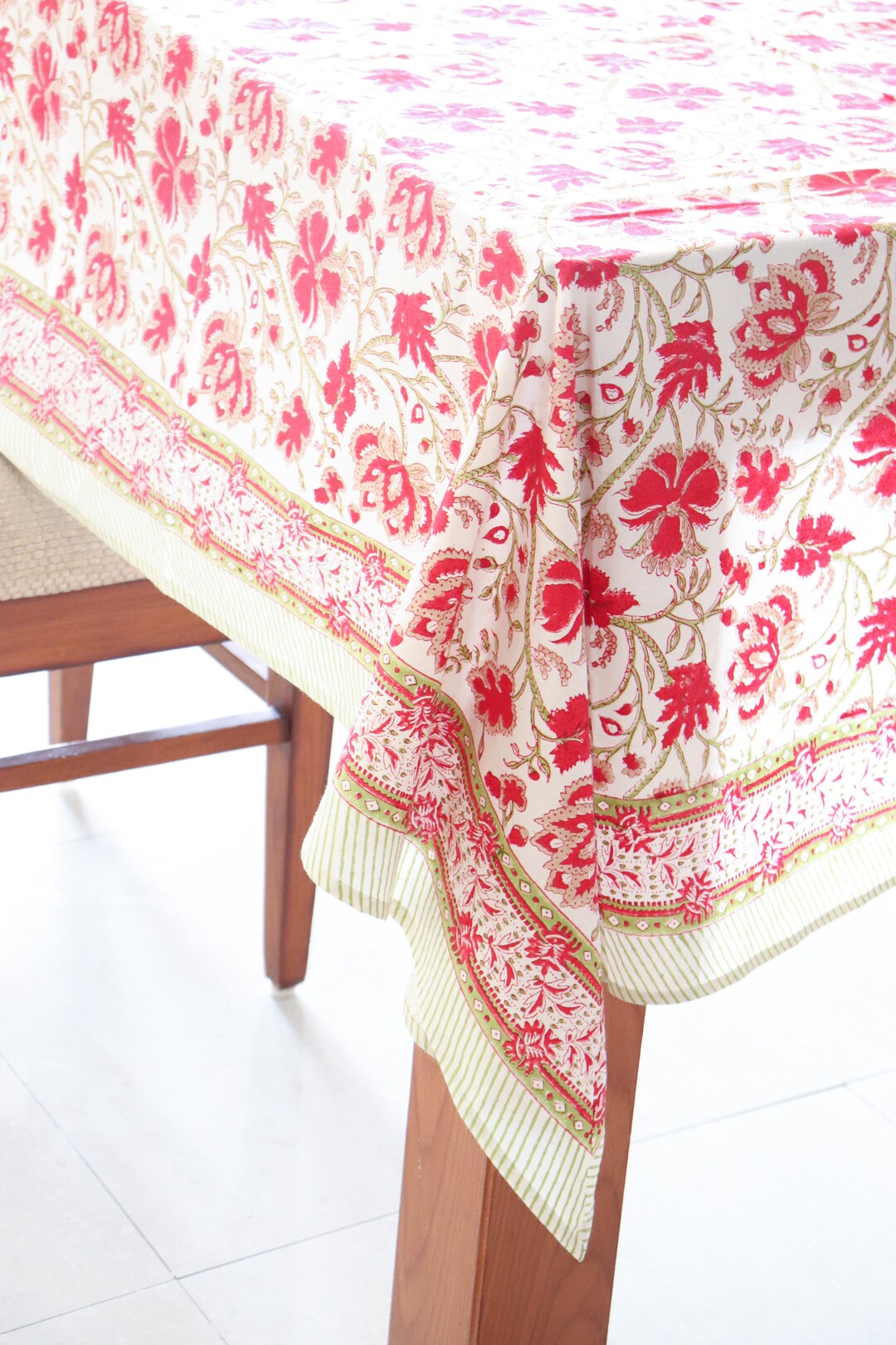 Christmas Tablecloth Red and Green Tablecloth Tablecloth Etsy