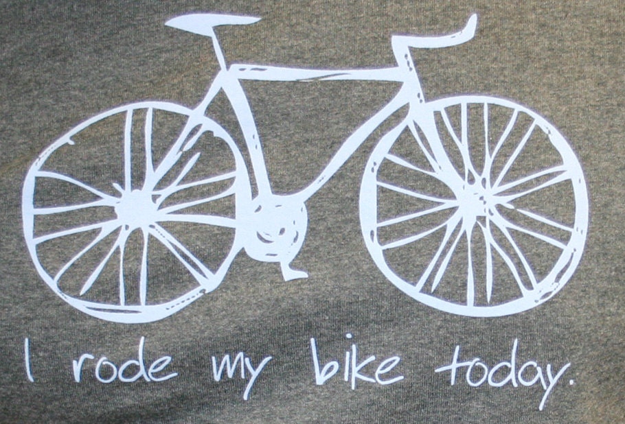 I rode my bike today TShirt Etsy