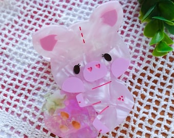 Strawberry Biscuit Claw Clip