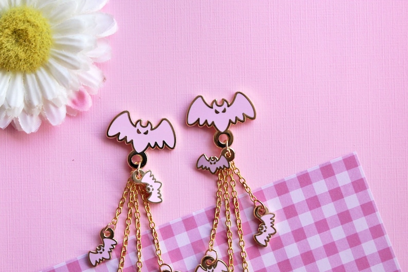 Bat Earrings Etsy