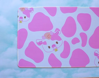 Strawberry Cow Desk Mat