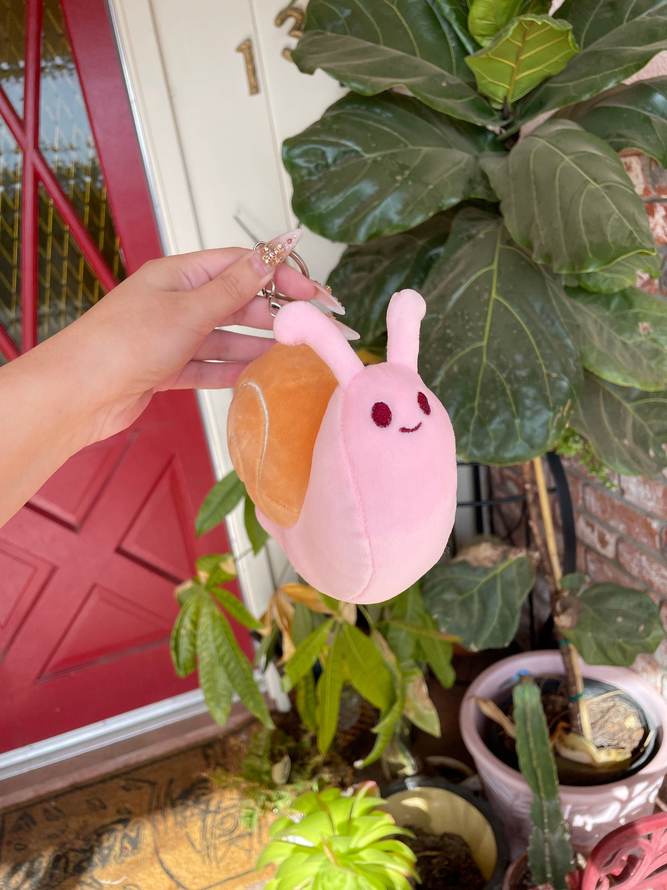 Snail Keychain Plushie - Etsy