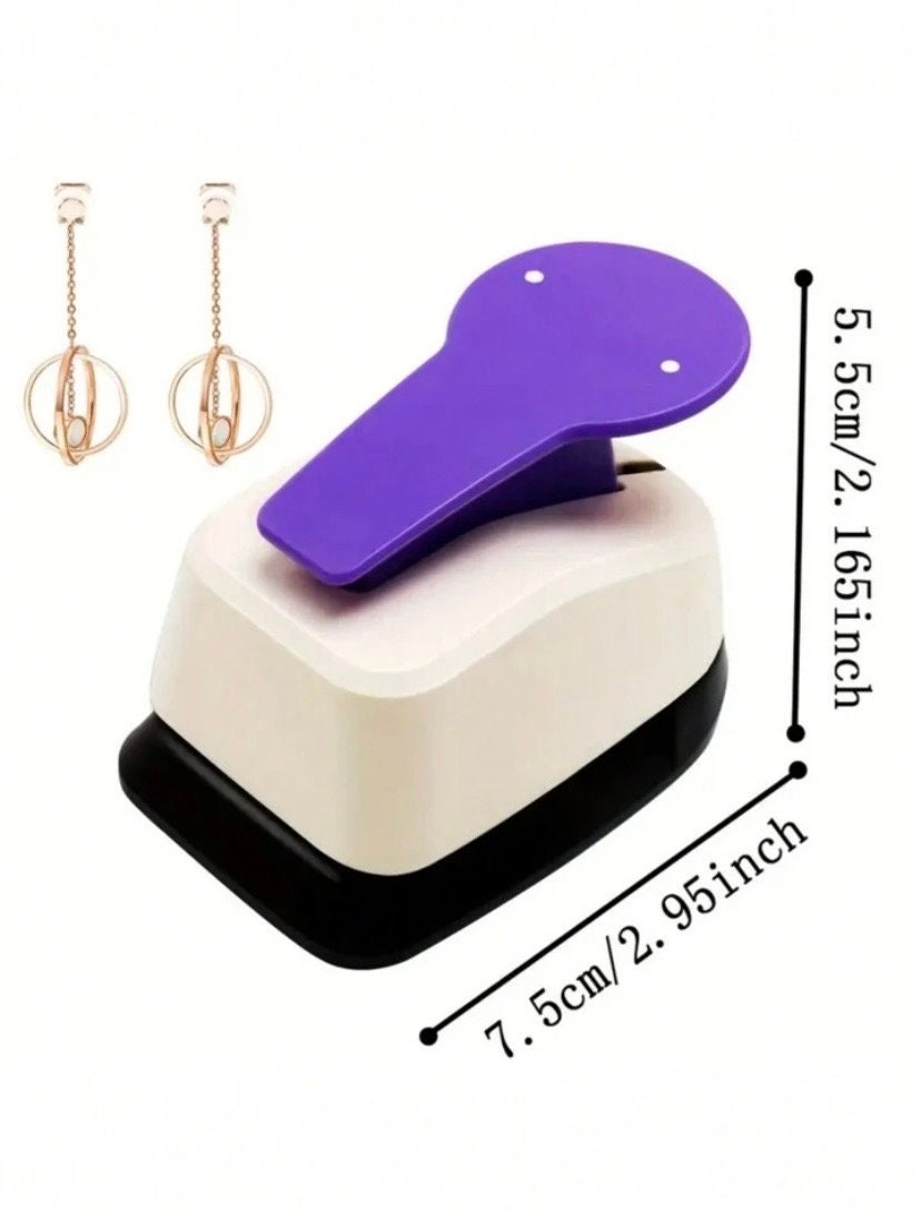 EARRING CARD PUNCH Guided Hole Punch for Hooks & Studs Jewellery Making