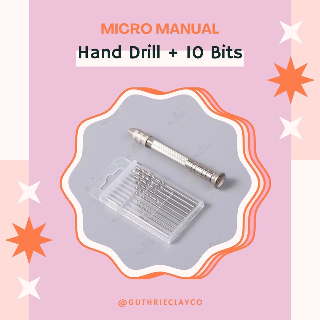 MINI HAND DRILL Includes 10 Piece Micro Drill Bits Etsy