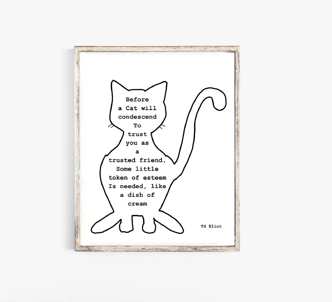 TS Eliot Cat Poem Famous Poet Print Printable Wall Art Cat Etsy ts-eliot-cat-poem-famous-poet-print-printable-wall-art-cat-etsy