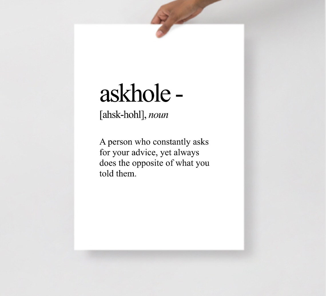 Humorous Definition Print, Instant Digital Download, Printable Wall Art