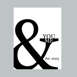 Wedding Day Print, You and Me Print, Printable Wall Art, Personalized Wedding Print, Instant Digital Download