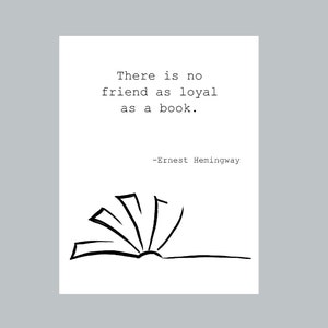 Hemingway Quote Print, Printable Wall Art, Home Decor, Office Decor, Home & Living, Instant Digital Download