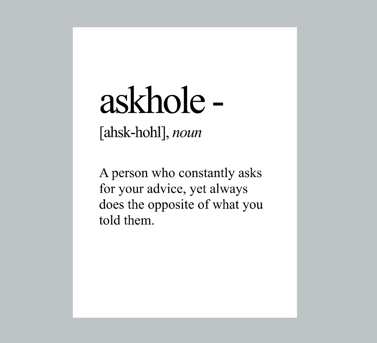 Humorous Definition Print, Instant Digital Download, Printable Wall Art ...