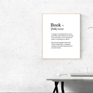 Book Lover Instant Download Printable Wall Art - Etsy