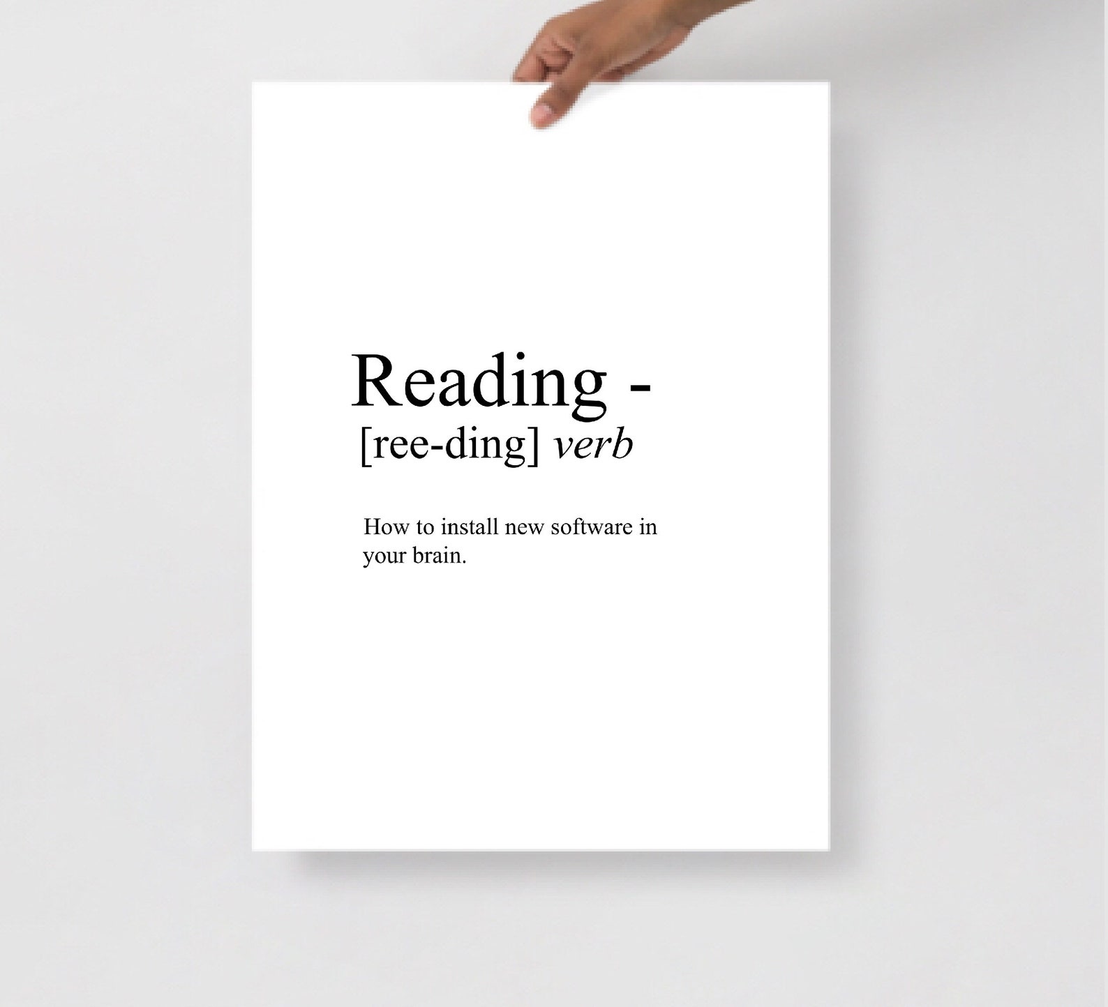 Reading Definition Print, Funny Definition Print - Etsy