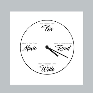 Time Definition Print, Inspirational Print, Clock Poster, Giclee Quality Print, Time Poster, home Decor