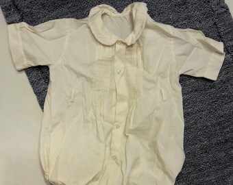 infant button down onesie