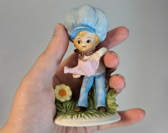 Vintage Kelvin's Ceramic Figurine / Ceramic Gardener / Garden Elf / Ceramic Kid / Home Decor / Collectable / Homeware