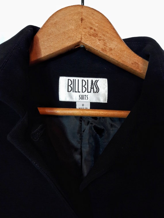 1990s Bill Blass Vintage / Black Blazer / Long Su… - image 2