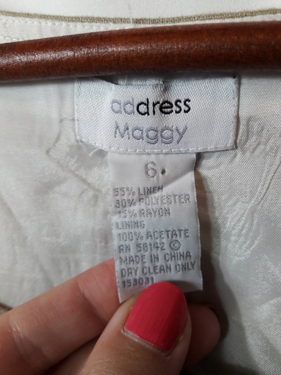 Vintage Address Maggy Suit / Beige Matching Set /… - image 5