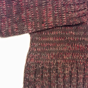 Vintage DOLCE & GABBANA / Designer Turtleneck Sweater / Brown and Red Cowl Neck Top / Knit Sweater / Made in Italy / DG Authentic Winter Top image 2