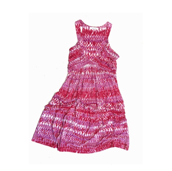CALVIN KLEIN Vintage / Summer Dress / Pink Tie Dy… - image 1