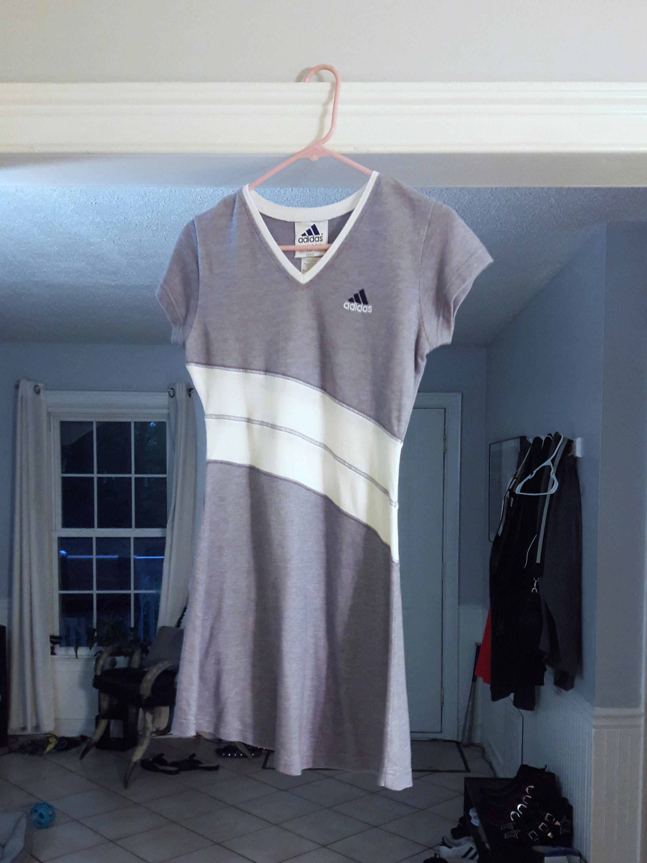 Vintage 90's ADIDAS / Grey and White Tennis Dress / Sports - Etsy Canada