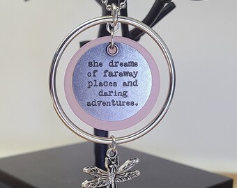 She Dreams of Faraway Places/Dragonfly Car Jewelry