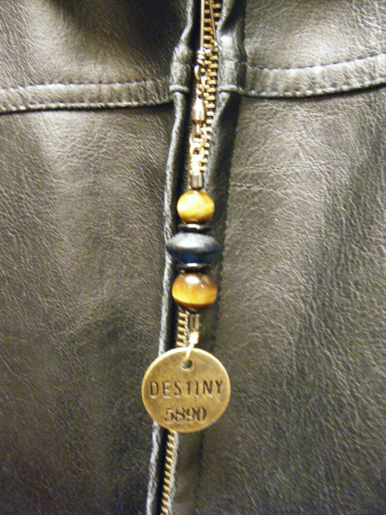 Tiger Eye Stone Purse BlingCharmed PullAttachable Bling