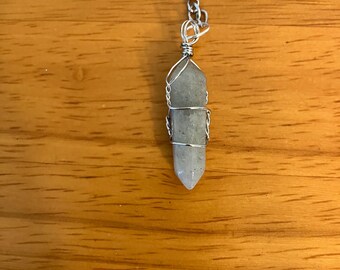 Wire-wrapped Crystal Tea Infuser - Labradorite Point - Protection and Transformation