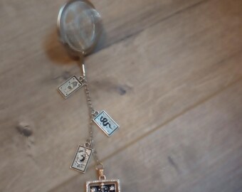 Tarot Card Tea Strainer or Tea Bag Clip