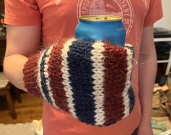 Beer Mitten - Utepils Norwegian mitten hand knit from Icelandic Wool