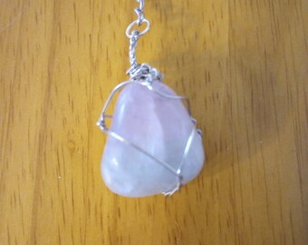 Wire-wrapped Crystal Tea Infuser - Tumbled Fluorite - Calming