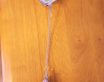 Wire Wrapped Pink Stone - Tea Infuser, Clip, or Pendant